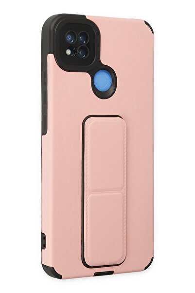 cepmoda Xiaomi Redmi 9C Masaüstü Standlı Silikon Kılıf - Pudra Renkli Yumuşak...