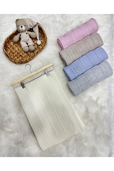 Home LITTLE LAND BARBED HAIR KNITTED KNITWEAR BABY BLANKET