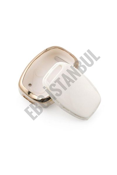 EBG İSTANBUL Honda Civic Fd6 Crv Accord 2 Button Waterless Nano Key Case White Gold Color