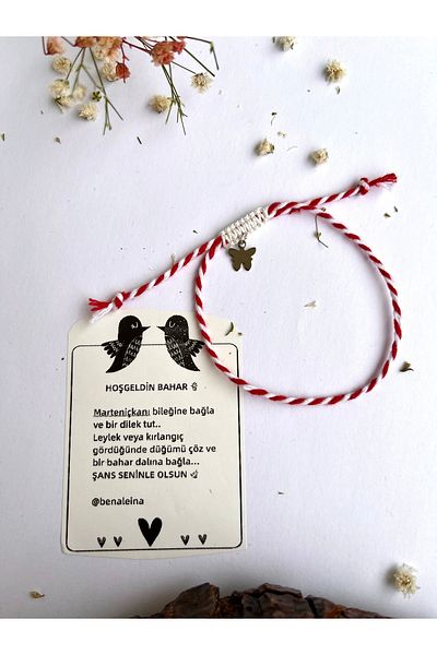 Ben Aleina Butterfly Swallow Marteniçka Lucky Bracelet Gift Bracelet