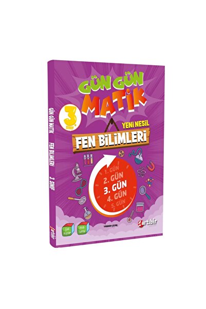 Artıbir Yayınları 3 Sınıf Gün Gün Matik Yeni Nesil Fen Bilimleri Soru Bankası