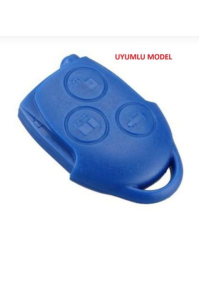 EBG İSTANBUL Ford Fiesta Mondeo Focus Transit Fusion 3 Button Nano Key Case Gray Gold Gold Color