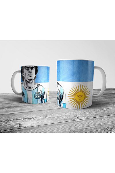 Pixxa Diego Armando Maradona Argentina Napoli Mug Cup Model 4
