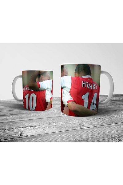 Pixxa Dennis Bergkamp Arsenal Henry Mug Cup Model 2