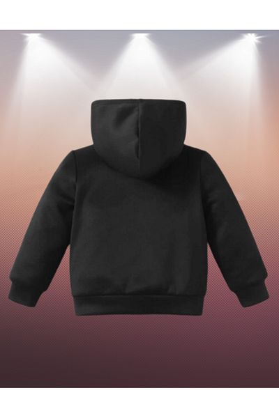 AEMİ Children's Flower Printed Hooded Sweatshirt-Children's Sweat Age 2 - Age 14