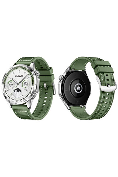 İncisoft Huawei Watch Ultimate/ Watch Buds Uyumlu Dikiş Desenli Dokuma Hibrit...