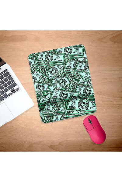 UcuruStore Ορθογώνια βάση ποντικιού με σχέδιο πολλών χρημάτων και στήριγμα κα...
