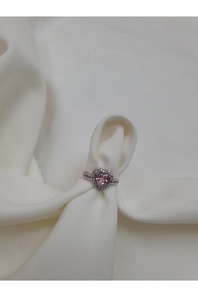 lilith accesuary Pink Heart Adjustable Serious Relationship Ring Gift Ring Gift for Lover *New Trend*