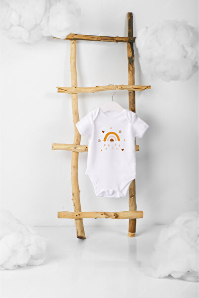 Lotus Baby سالوبيت أطفال قصير الأكمام مصنوع من القطن بنسبة 100% بتصميم قلب قو...