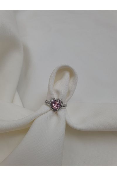 lilith accesuary Pink Heart Adjustable Serious Relationship Ring Gift Ring Gift for Lover *New Trend*