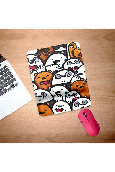 UcuruStore Cute Bears Ορθογώνιο Mouse Pad με Υποστήριξη Ολόκληρου του Καρπού