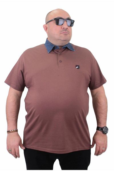 MocGrande Μπλουζάκι Polo Denim Collar Large Size - 23420 TABA