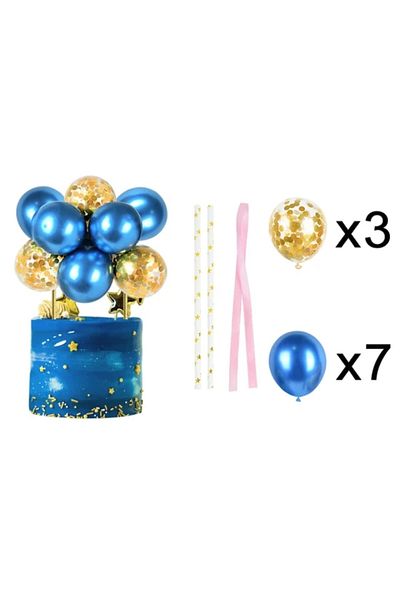 asöy Chrome Balloon Pastel Balloon Macaron Balloon Cake Decoration Cake Balloon