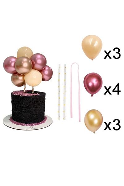 asöy Chrome Balloon Pastel Balloon Macaron Balloon Cake Decoration Cake Balloon