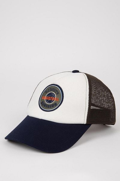 DeFacto Mens Label Printed Cotton Cap Hat Z3430Az24Sm