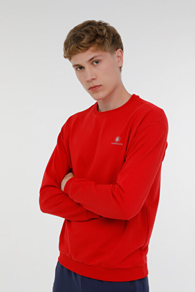 lumberjack M-SN75 BSC C NECK SW 3PR Red Men's Sweatshirt