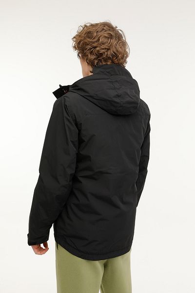 lumberjack M-PRIME COAT 2PR Μαύρο Ανδρικό Κοντό Παλτό