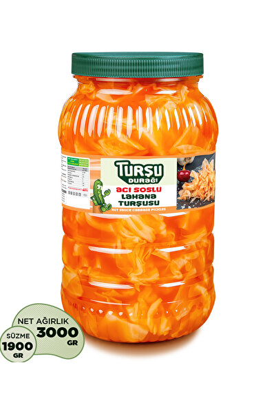 TURŞU DURAĞI Acı Soslu Lahana Turşusu | 3 Kg