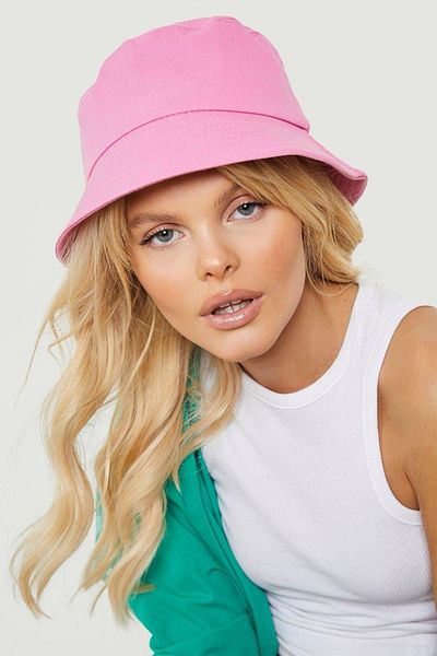 BAHELS Unisex Basic Baby Pink Pink Bucket Hat