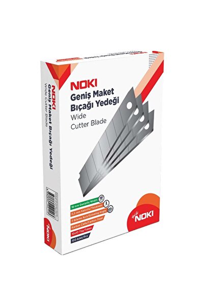Noki Maket Bıçağı Yedeği Geniş 100'lü Paket