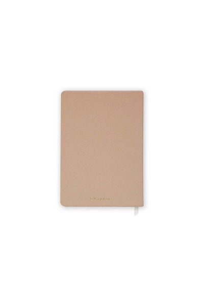 Chapters Vegan Leather Notebook - Nude