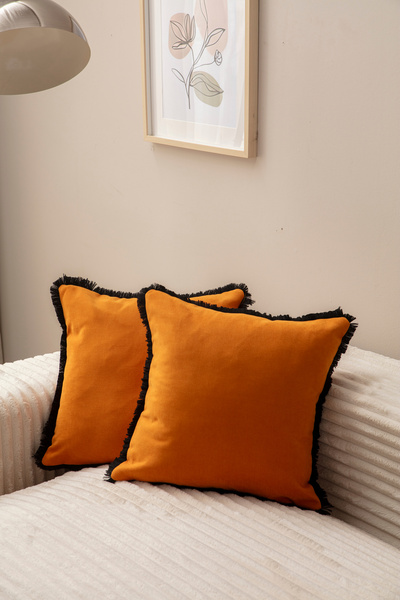 Ottoson HARDAL RENGİ SAÇAKLI TEK RENK 43X43 KIRLENT KILIFI