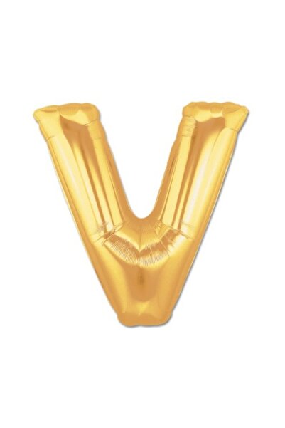 PERİBOİA Gold Yellow Foil Letter Balloon 1 Meter