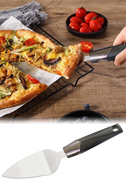 Binbirreyon 28cm Stainless Steel Pizza Cake and Pastry Cutter Serving Spatula - Rd028