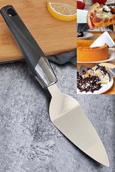 Binbirreyon 28cm Stainless Steel Pizza Cake and Pastry Cutter Serving Spatula - Rd028