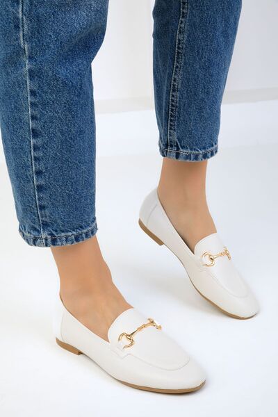 SOHO Women's White Ballerinas 17936