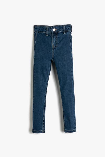 Koton Girl's Medium Indigo Tights