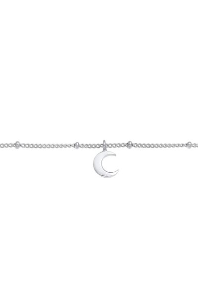 ELLI Halskette Choker Kugelkette Halbmond Astro 925 Silber