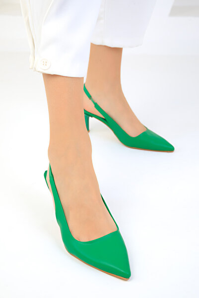 SOHO Zelené dámské klasické boty na podpatku 18908