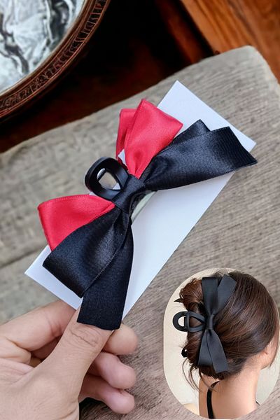 Diloshtrend Design Bow model latch buckle Black Red Double Bow