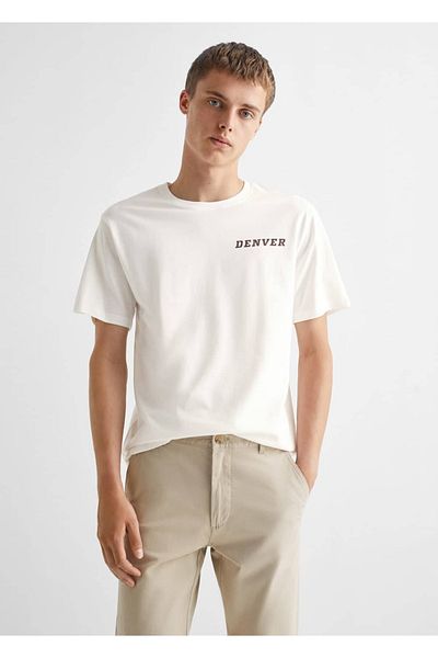 Mango Teen Βαμβακερό παντελόνι Chino