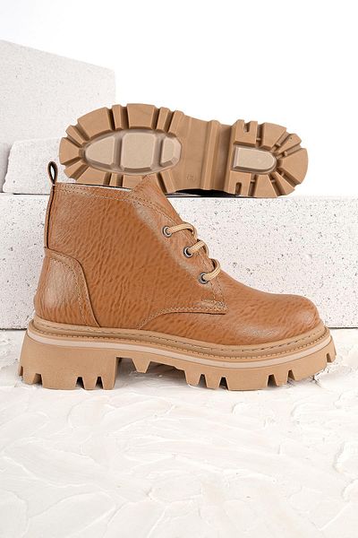 London Γυναικείες μπότες Fonsi - Thick Soled Tan Boots