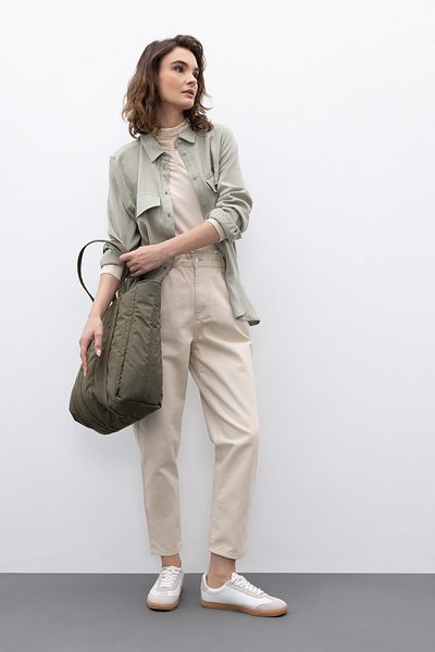 DeFacto Baggy Gabardine 100% Cotton Trousers S2790az23sm