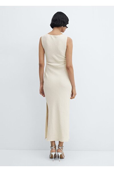 MANGO Woman Rochie cu draperie cu fantă