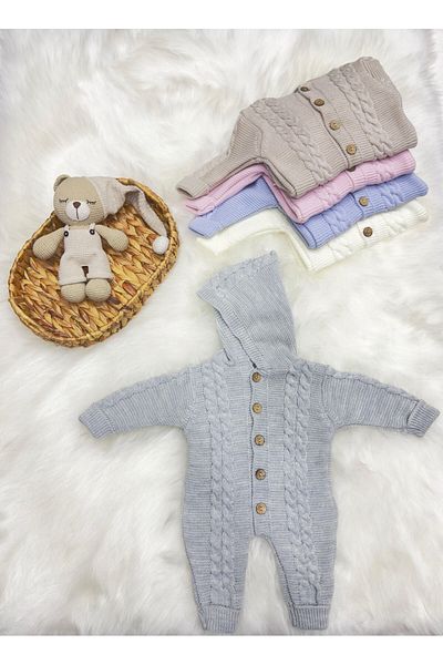 Home LITTELAND DOUBLE HAIR KNITTED HOODED KNITWEAR BABY BALLS