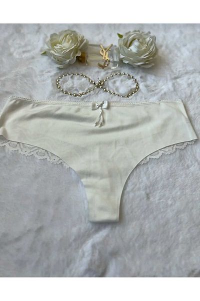 somon Δαντελένιο στρινγκ με λεπτομέρεια κοπής με λέιζερ