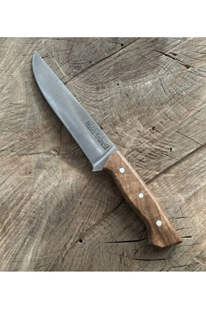 AND CEVİZ SAPLI KASAP BIÇAK DÖVME ÇELİK MUTFAK BIÇAĞI KARBON ÇELİK BIÇAK