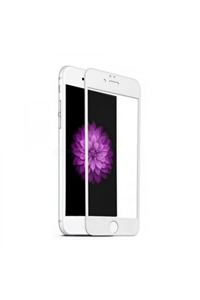 Nettech İphone 8 Uyumlu Tam Kaplayan 5d Glas Full Cam Koruyucu - Beyaz