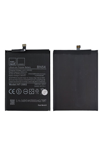 Nettech Teknonet Xiaomi Redmi Note 9 Uyumlu Nettech ABN54 4900 mAh Batarya