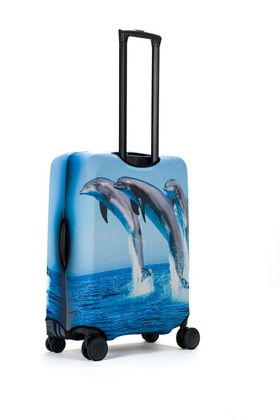 BAGzy Dolphins Medium Size Luggage Case