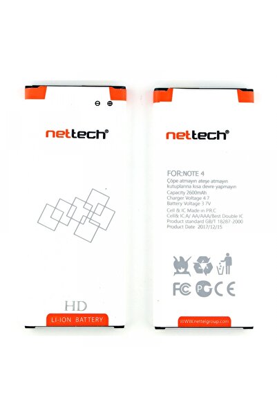 Nettech Teknonet Samsung Galaxy N910 Note 4 Uyumlu 3000 Mah Batarya