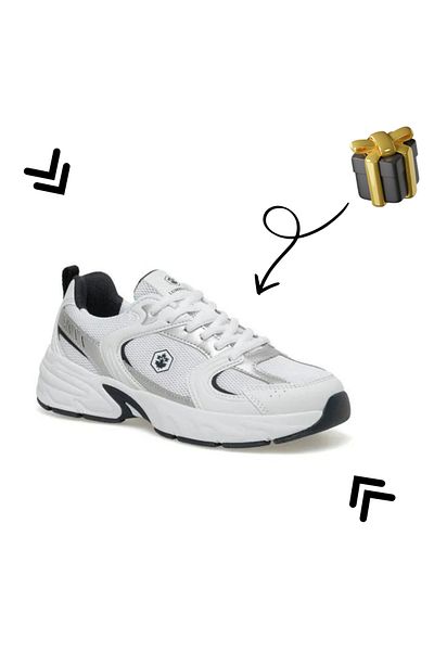lumberjack Pol 4M White Women's Mesh Running Shoes