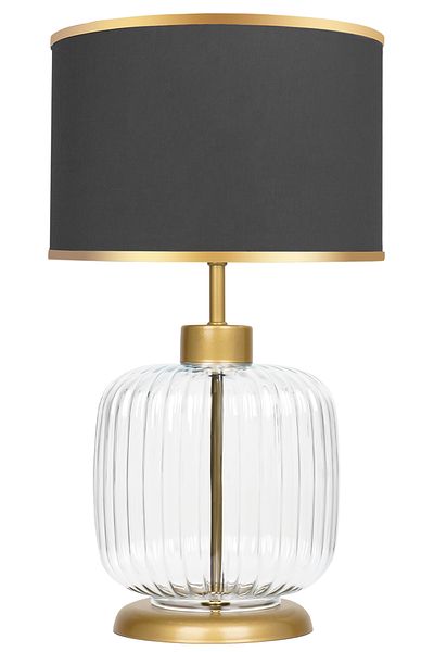 MINIMAL ETICARET VE BILGI TEKNOLOJILERI Intense Transparent Gold Glass Lampshade