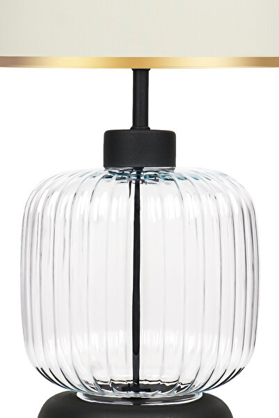 MINIMAL ETICARET VE BILGI TEKNOLOJILERI Intense Transparent Black Glass Lampshade