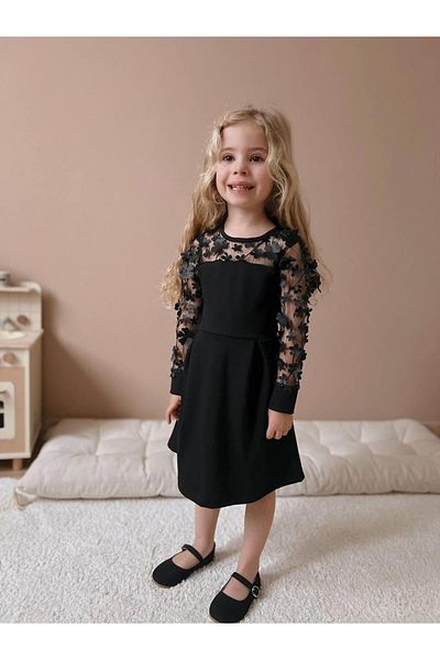 YİGİT BUTİK Rochie pentru fetiță Yigit Boutique Interlock Fabric