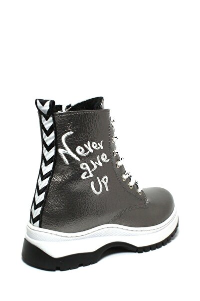 Pabuçland Incimoda Genç Kız Çocuk Siyah Mat Ortapedik Trekking Kaymaz Taban Hafif Bot